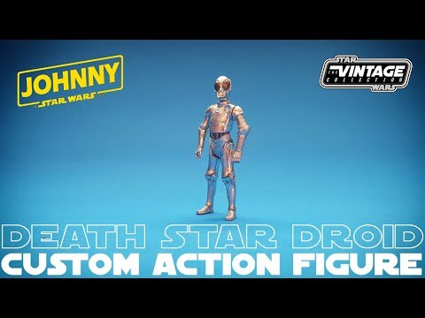 Death Star Droid 3.75" Custom Chrome Vintage Collection Style Action Figure