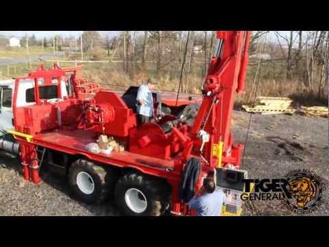 Double Drum Workover Rig Installing Cable