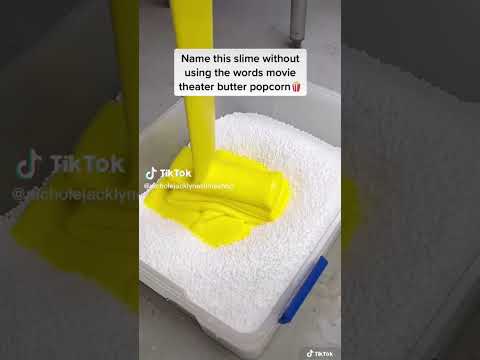 Name this slime without using the words movie theater butter popcorn ￼😱😱😱 #slime #slimeshop