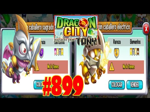 Dragon City "Capítulo 899 - El Dragón Caballero Sagrado y Dragón Caballero Eléctrico" por Tony