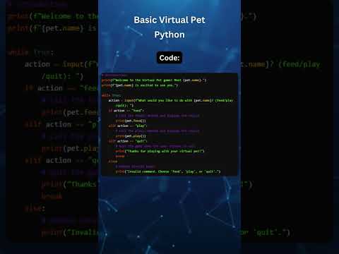 Python Tutorial Digital Pet