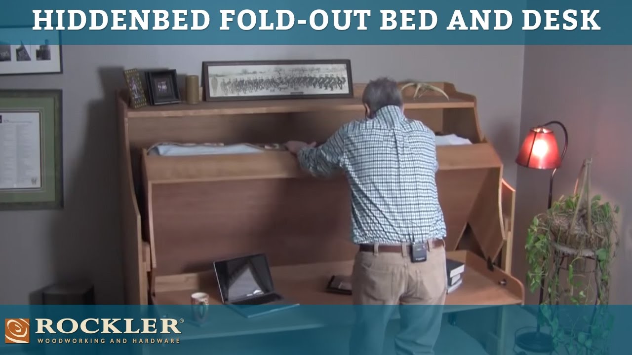 Hiddenbed Fold-Out Bed and Desk Mechanism