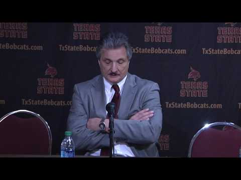 Texas State MBB Post Game ULM - Danny Kaspar