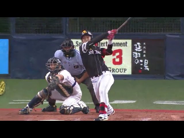 【9回表】ここで決めるのがホークス・今宮!! 今季6号は値千金の勝ち越し弾!! 2018/8/19 Bs-H