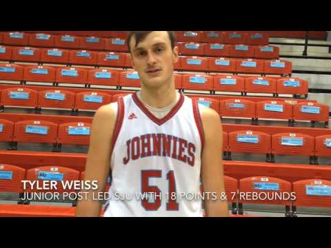 Post-Game Interviews w/SJU's Weiss & McKenzie - 2016 Carleton