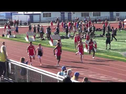 FSB 100m vs Edison HS 3-24-16 - Los Alamitos Boys