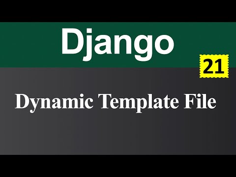 Dynamic Template Files using DTL in Django Hindi