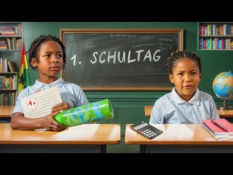 1. SCHULTAG für KAYDEN und KINAYA 🏫 WIR PROBIEREN BURGER KING in GHANA 🇬🇭