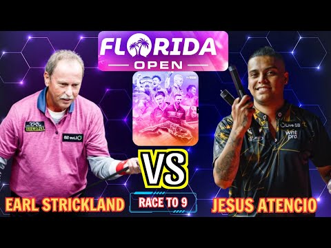 JESUS ATENCIO VS EARL STRICKLAND - Non-stop top-class shots!  FLORIDA OPEN !