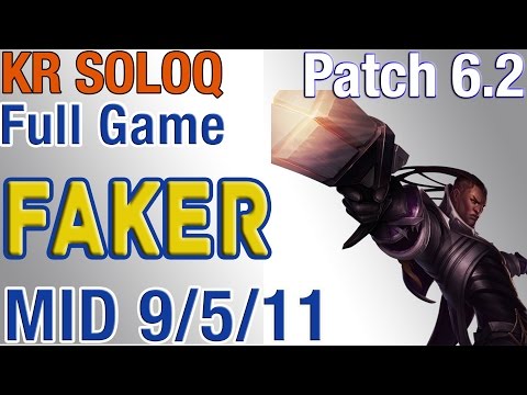 SKT T1 Faker - Lucian vs Ezreal - S6 Kr LoL Ranked Solo #27