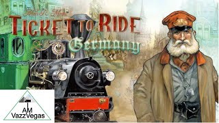 Ticket To Ride PS4 XBOX Console Gameplay on the Germany Map vs AI Quick Game