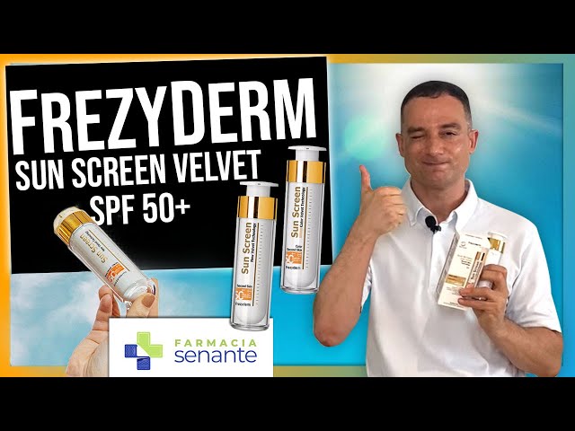 Vídeo relacionado con FrezyDerm Sun Screen Velvet Crema Orotectora Solar Facial SPF 50+ con color Textura Aterciopelada, Nude