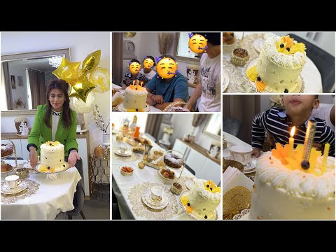 تحضيرات عيد ميلاد زوجي🎂كل تفاصيل الكيكة😋les détails du gâteau🍰mangue🥭passion sans gélatine🥳