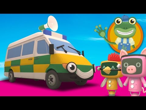Amber The Ambulance Visits Gecko's Garage | Ambulance Videos for Children