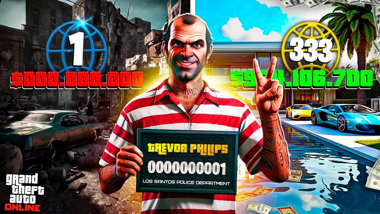 COMEÇANDO DO ZERO no GTA 5 ONLINE (REINÍCIO COM O TREVOR) 2025!