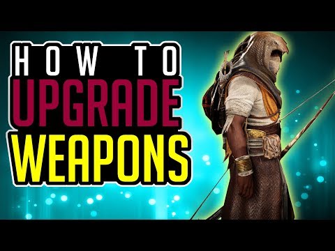 How to UPGRADE WEAPONS in ASSASSIN'S CREED ORIGINS - Upgrade Exotic and Legendary Weapons