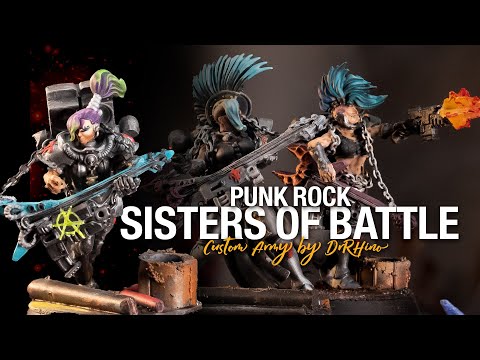 Warhammer 40k Army Showcase. Punk Rock Sisters of Battle by DrRhino
