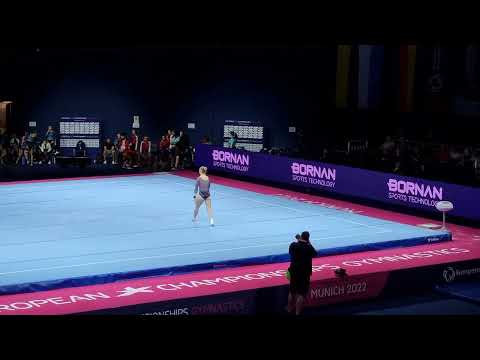 Valentina Osipova - Ukraine - Floor - Podium Training 2022 European Championships