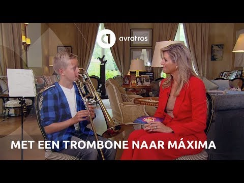 Met de trombone naar Máxima | Lang Leve de Muziek Show