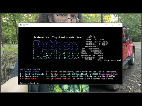 Levinux, a Small Linux Distro without GUI for Education
