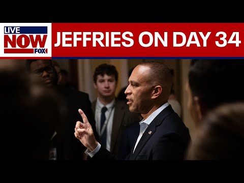 Video | Jeffries on day 34 of government shutdown | LiveNOW from FOX