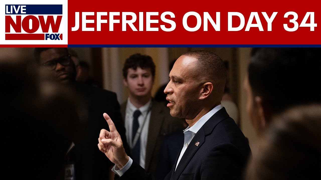 Jeffries on day 34 of government shutdown | LiveNOW from FOX