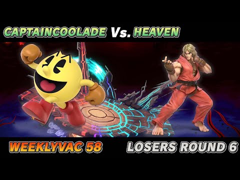WeeklyVac 58 - SSBU - CaptainCoolade (Pac-Man) vs Heaven (Ken)