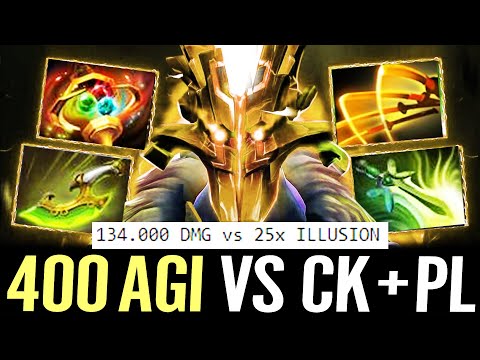 🔥 400 AGI APEX Juggernaut vs PL + CK Team — 134.000 DMG Katana K.O 25x ILLusion Dota 2 Pro