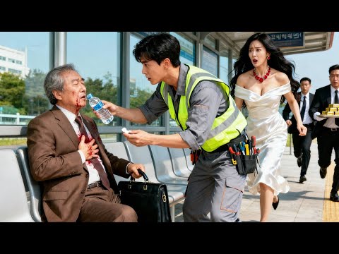 Poor Worker Saves Tycoon from a Heart Attack, Marries His Daughter—From Nobody to Heir Overnight!