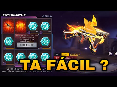 Getting the "Booyah Day" Evolutionary UMP in Free Fire - Choice Royale Event - Is it easy?