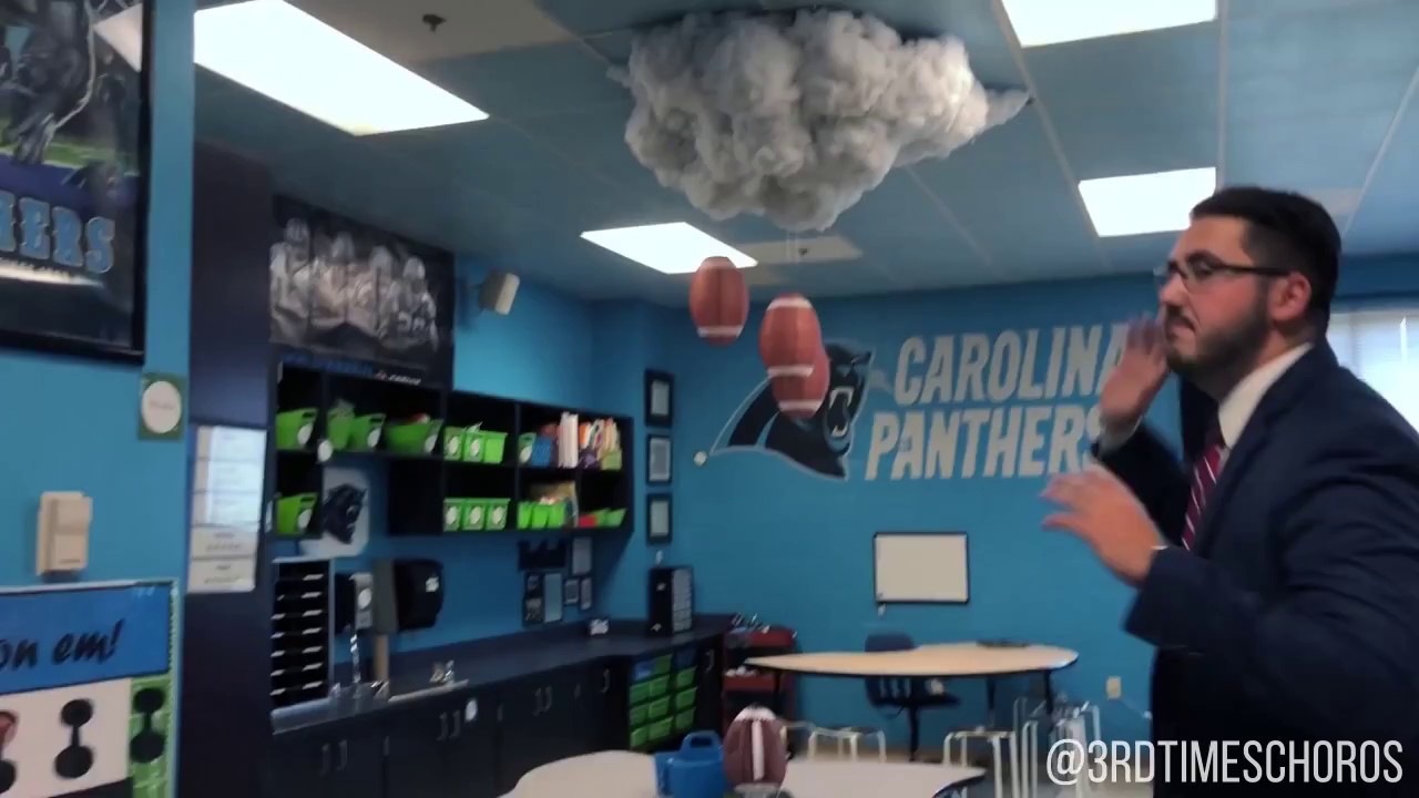 Carolina Panthers Classroom Tour by Mitch Choros (2018 Sterling Elementary 3rd Grade Teacher)