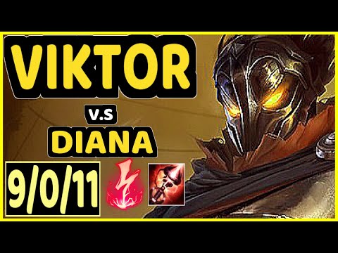 XICO (VIKTOR) vs DIANA - 9/0/11 KDA MID CHALLENGER GAMEPLAY - EUW