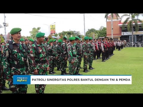 PATROLI SINERGITAS POLRES BANTUL DENGAN TNI &amp; PEMDA PASCA PILKADA