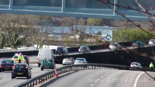 preview picture of video 'Crash on A470 - March 2009'