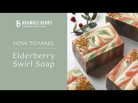Elderberry Swirl Soap Project