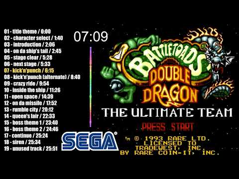 Battletoads And Double Dragon OST - all soundtrack in one video | 1993 | SEGA Genesis/Mega Drive