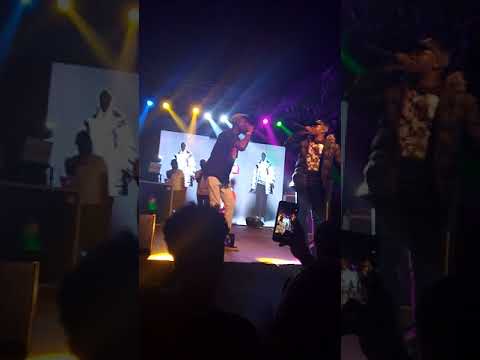 Mc Quakes and Big Shaq  performance at the muse party Accra, Ghana .