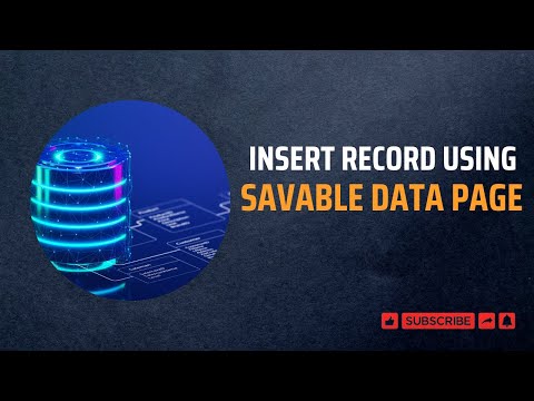Pega Savable Data Page New Record Insertion Using Data Transform and Activity.