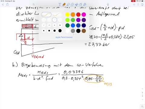 Massivbau 1 - Beispiel 5 Biege- und Querkraftbemessung (Teil1)