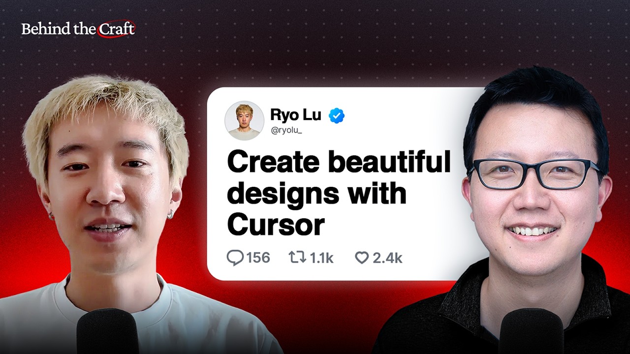 Full Tutorial: Design to Code in 45 Min with Cursor's Head of Design | Ryo Lu