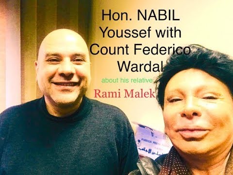 Hollywood Victory of Rami Malek speaking his relative Mr. NABIL YOUSSEF from Cairo