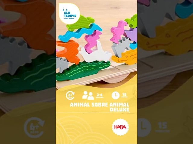 Vídeo relacionado con HABA 3409 Animal sobre Animal, Juego Infantil de Mesa de Habilidad y apilamiento. Más 4 años