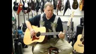 Video thumbnail for Taylor 110-E 110E Acoustic Electric Guitar by Steve stern