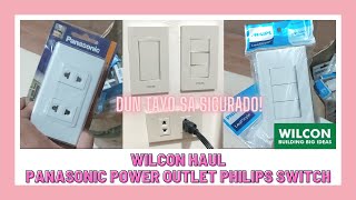 WILCON HAUL PANASONIC POWER OUTLET PHILIPS LIGHT SWITCH PROVEN AND TESTED DUN NA TAYO SA SIGURADO