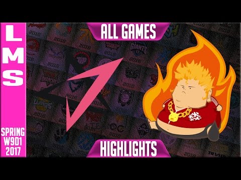 Fireball vs J Team Highlights All Games - LMS W9D1 Spring 2017 FB vs JT All games