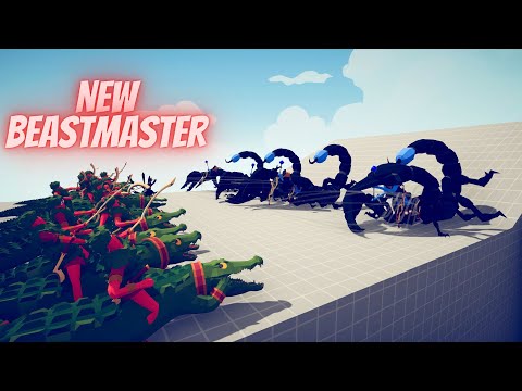NEW BEASTMASTER vs EVERY FACTION UNITS - Totally Accurate Battle Simulator - TABS