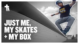 Just me, my skates + my box. | Aggressive Inline Skating