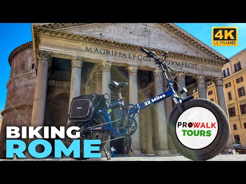 Bike Tour of Rome, Italy in 4K