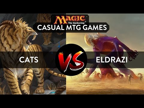 CASUAL MTG GAMEPLAY: Cats deck vs Eldrazi deck (Finals)