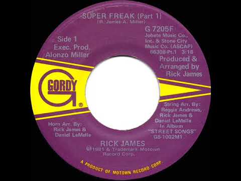 1981 HITS ARCHIVE: Super Freak (Part 1) - Rick James (stereo 45 single version)